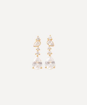 Anissa Kermiche - Gold-Plated Vermeil Silver Fandangle Drop Earrings image number 0