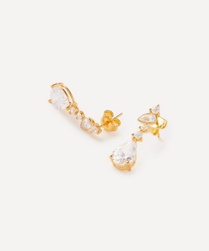 Anissa Kermiche - Gold-Plated Vermeil Silver Fandangle Drop Earrings image number 1
