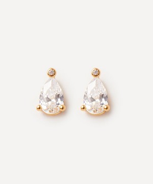 Anissa Kermiche - 18ct Gold-Plated Vermeil Silver Poire Stud Earrings image number 0