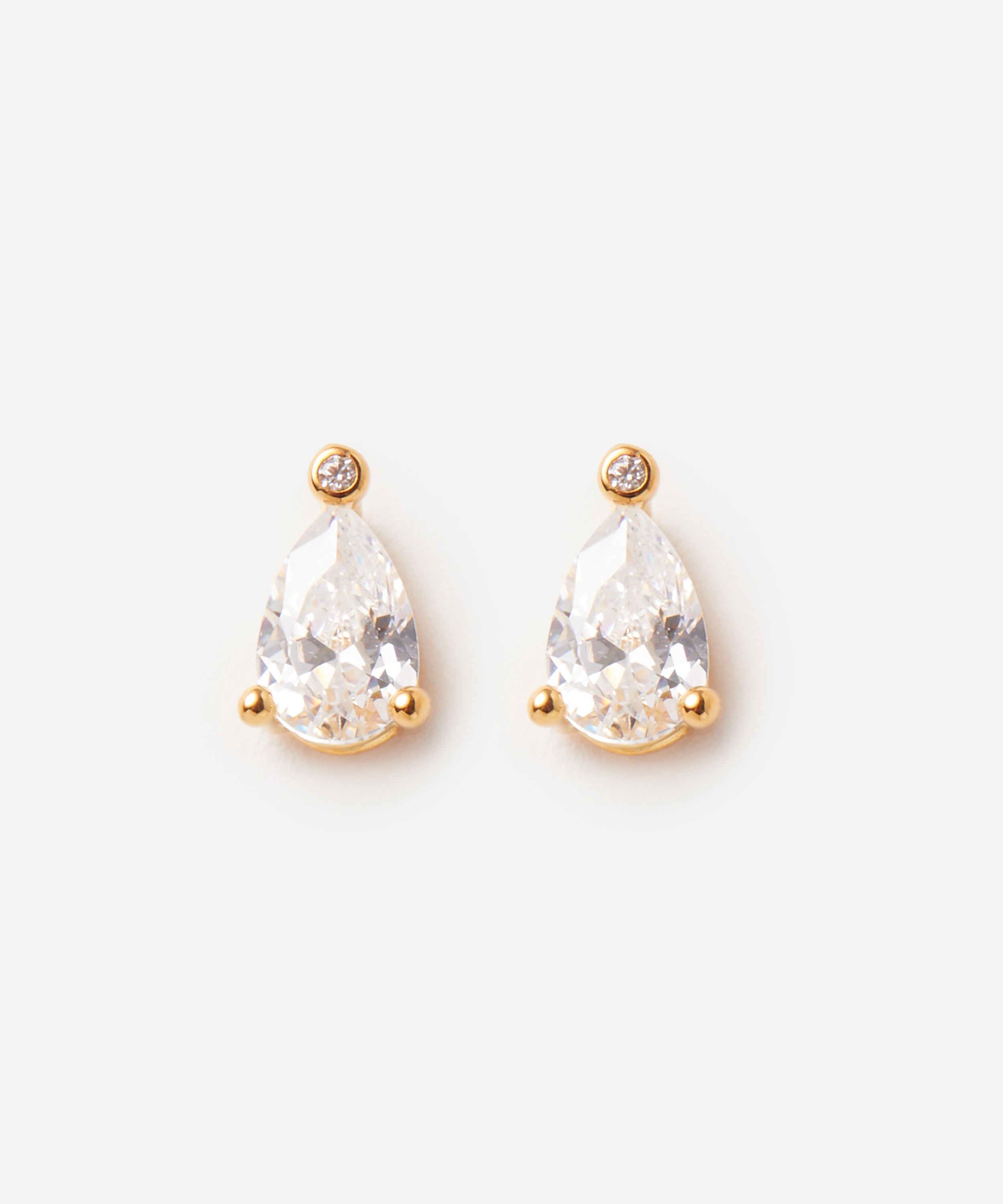 Anissa Kermiche - 18ct Gold-Plated Vermeil Silver Poire Stud Earrings