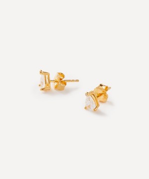 Anissa Kermiche - 18ct Gold-Plated Vermeil Silver Poire Stud Earrings image number 1
