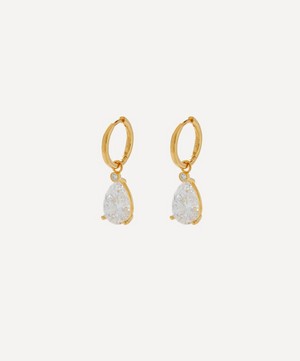 Anissa Kermiche - Gold-Plated Vermeil Silver Ile Flottante Hoop Earrings image number 0
