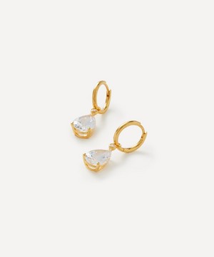 Anissa Kermiche - Gold-Plated Vermeil Silver Ile Flottante Hoop Earrings image number 1