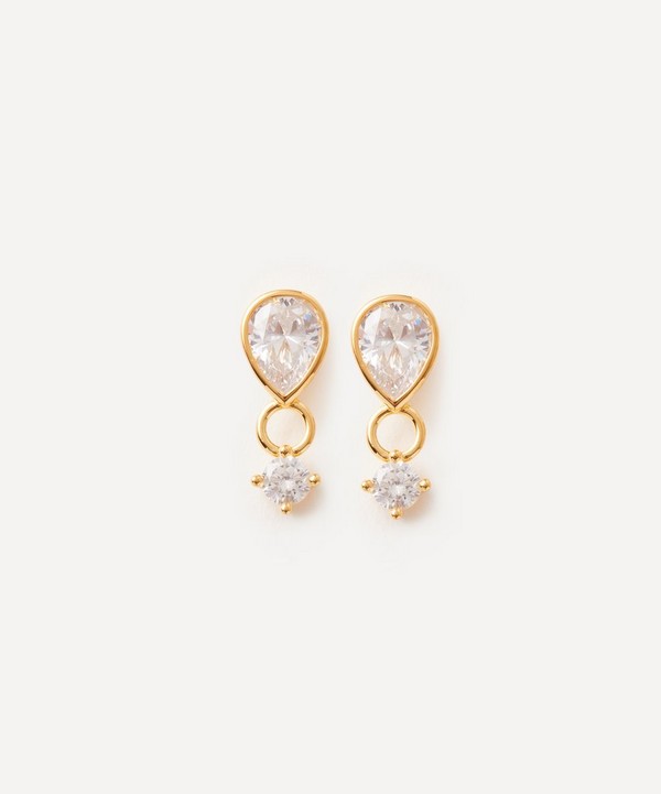 Anissa Kermiche - Gold-Plated Vermeil Silver Grande Gemme Stud Earrings image number null