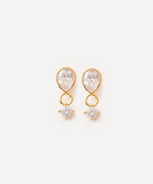 Anissa Kermiche - Gold-Plated Vermeil Silver Grande Gemme Stud Earrings image number 0