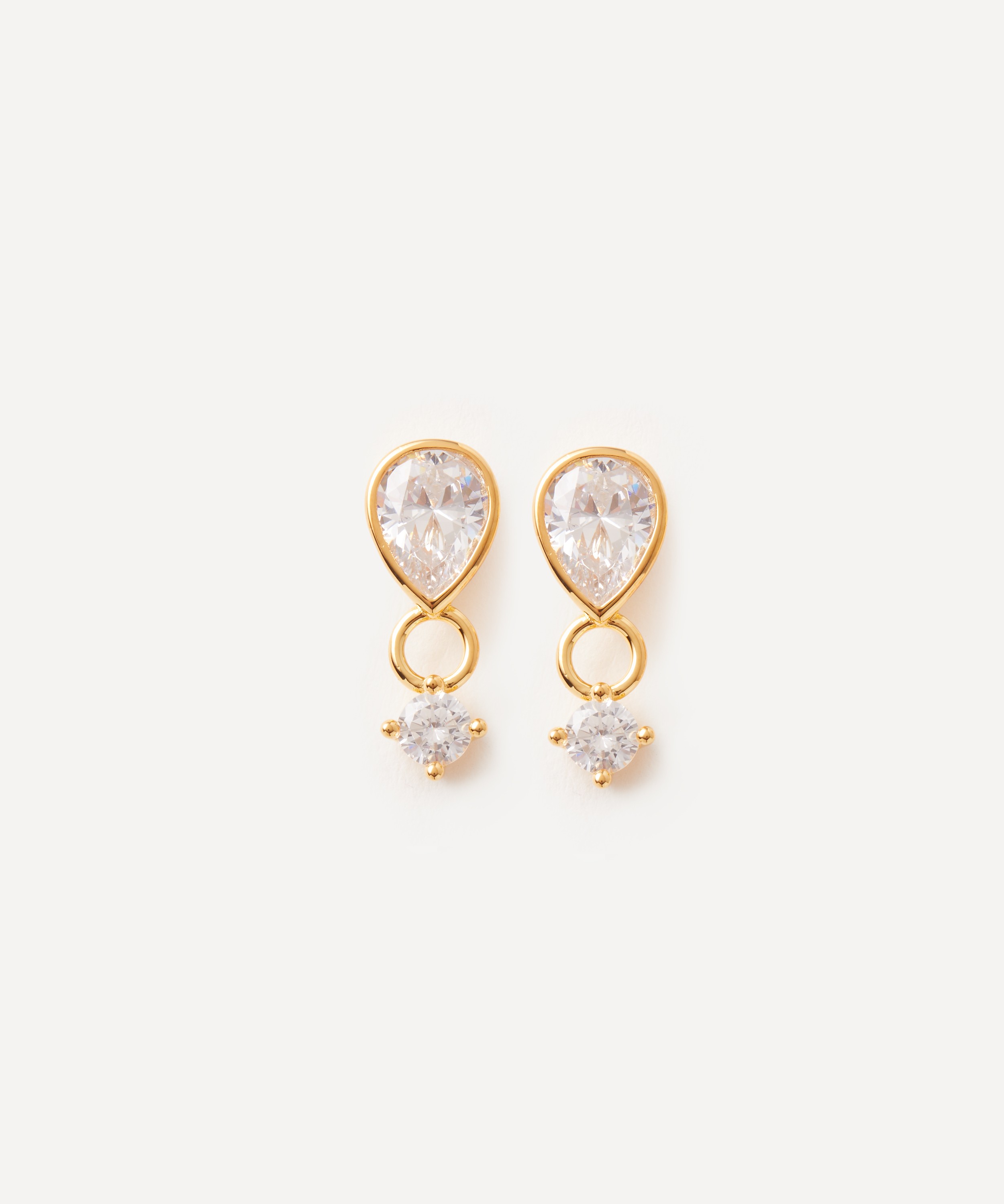 Anissa Kermiche - Gold-Plated Vermeil Silver Grande Gemme Stud Earrings image number 0