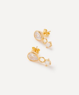 Anissa Kermiche - Gold-Plated Vermeil Silver Grande Gemme Stud Earrings image number 1