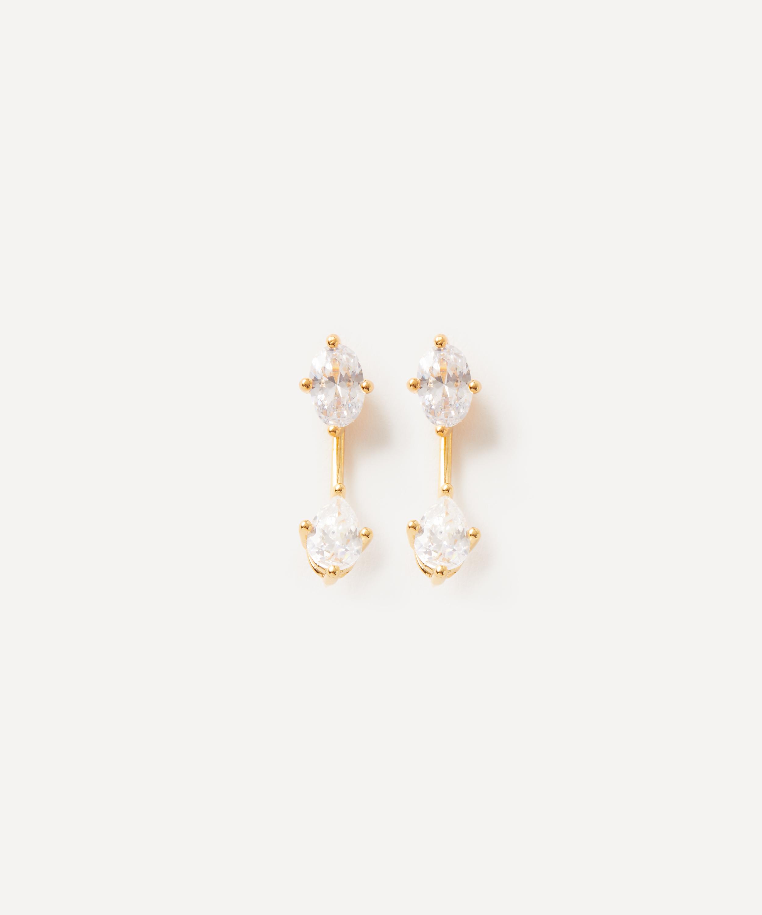 Anissa Kermiche - Gold-Plated Vermeil Silver Georgia Convertible Drop Earrings