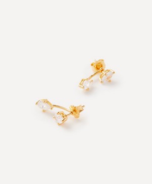 Anissa Kermiche - Gold-Plated Vermeil Silver Georgia Convertible Drop Earrings image number 1