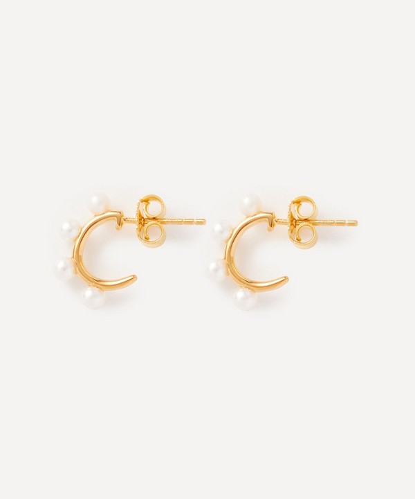 Anissa Kermiche - Gold-Plated Vermeil Silver La Mignonne Hoop Earrings image number null