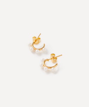 Anissa Kermiche - Gold-Plated Vermeil Silver La Mignonne Hoop Earrings image number 1