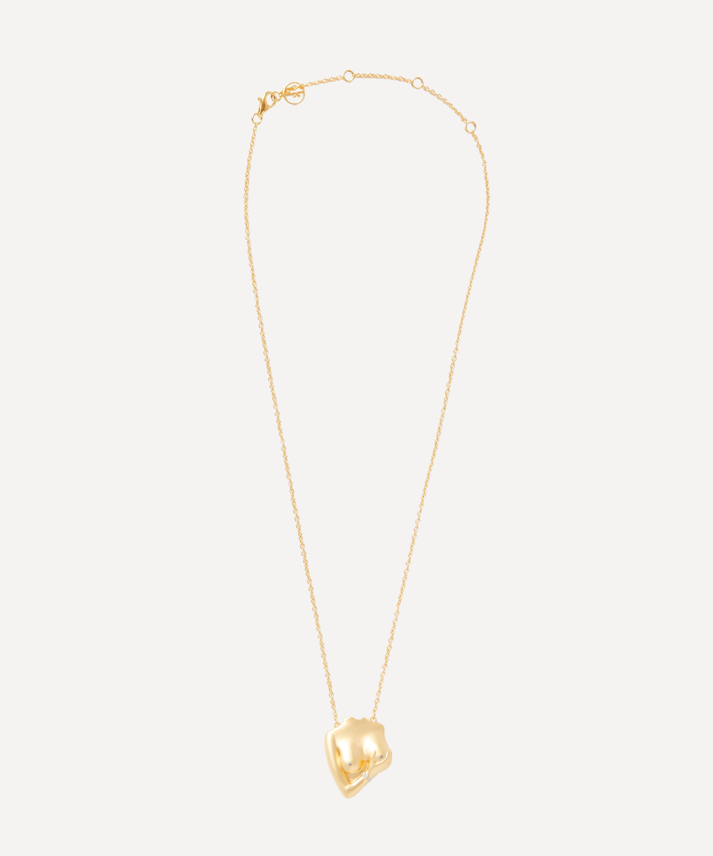 Anissa Kermiche - 24ct Gold-Plated Solidarity Pendant Necklace image number 1