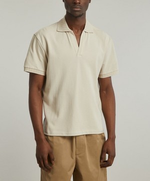 Stoffa - Short Sleeve Cotton Pique Polo image number 2