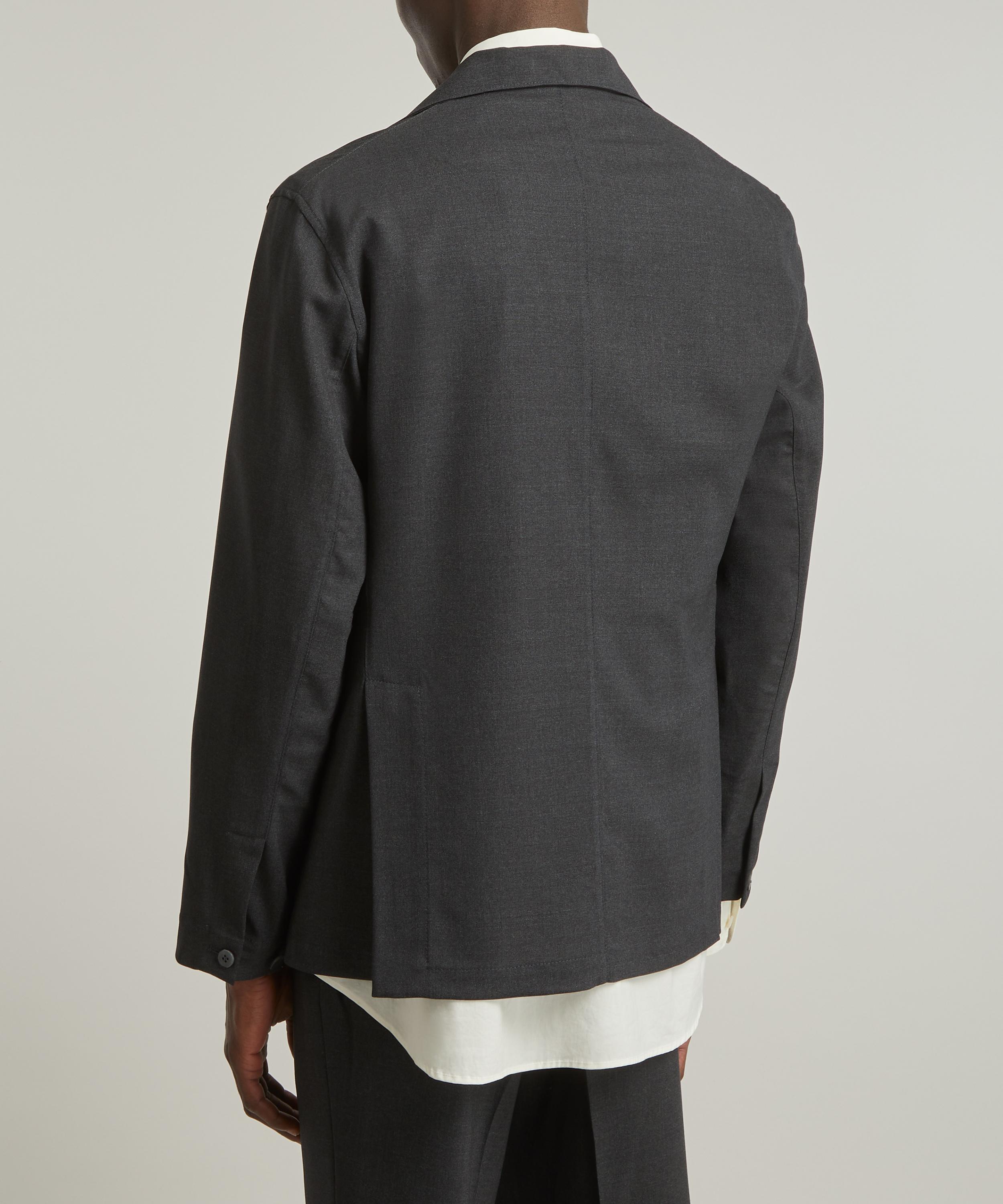 Stoffa - Single-Breasted Wool Shirt Jacket image number 3