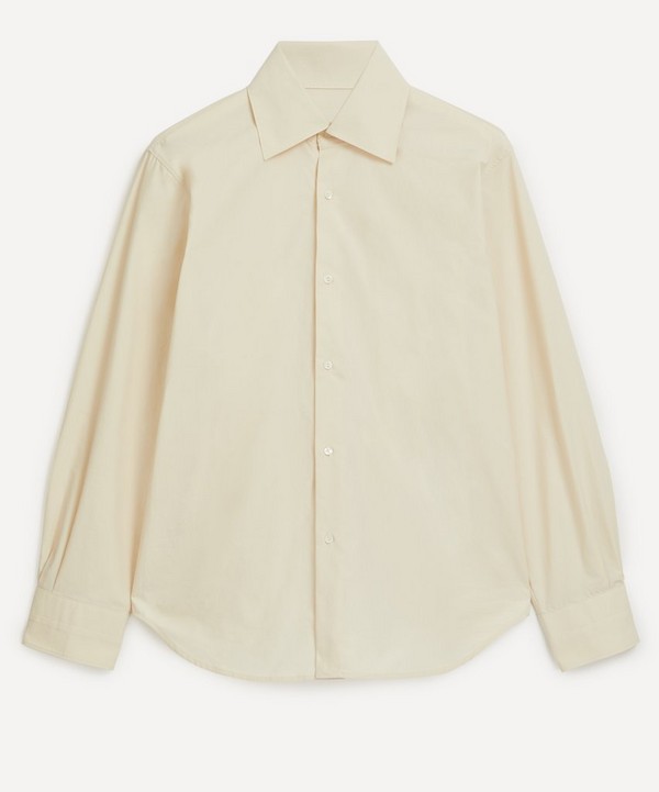 Stoffa - Spread Collar Cotton Poplin Shirt