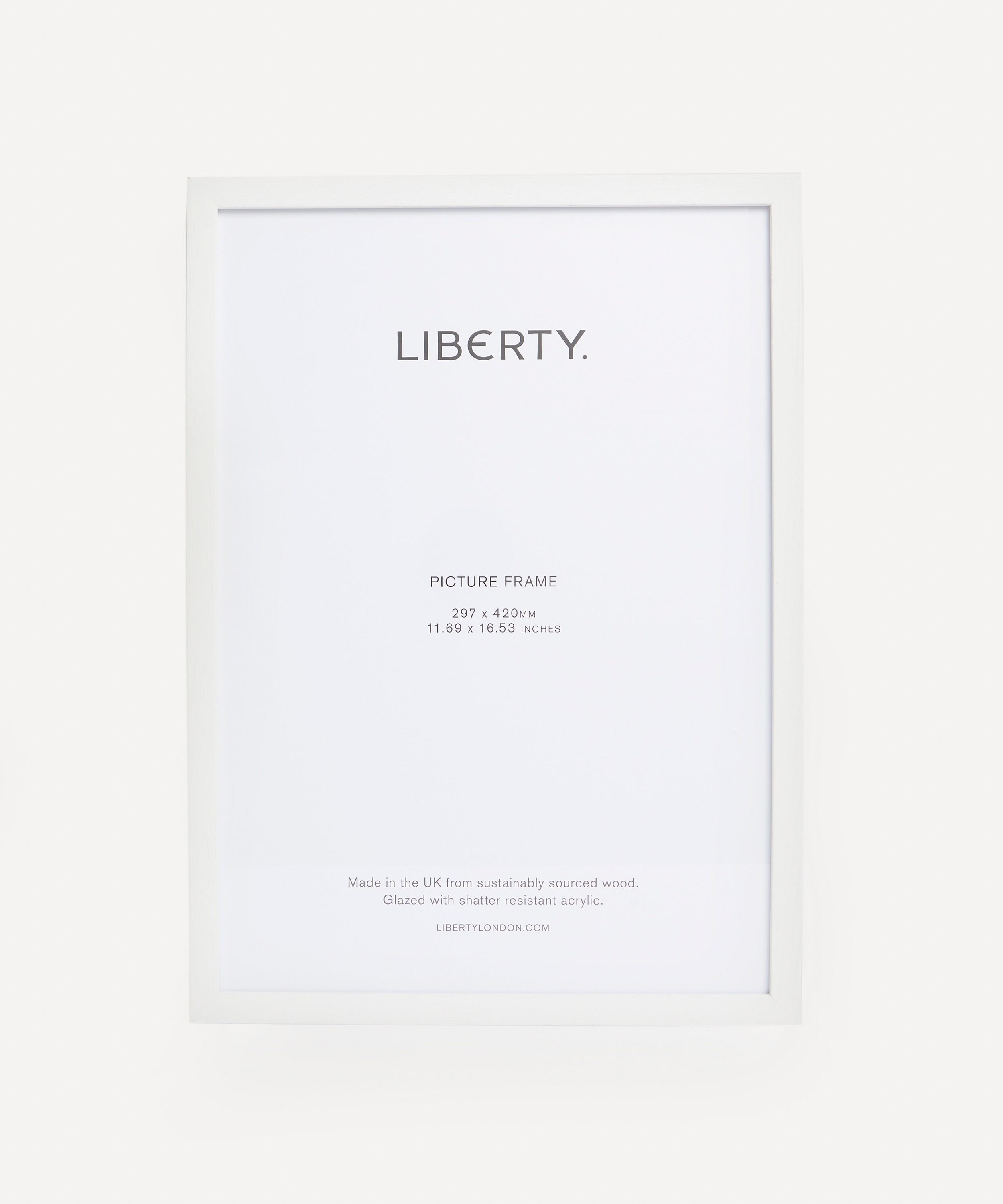 Liberty - White Solid Ash Wood Frame A3 image number 0