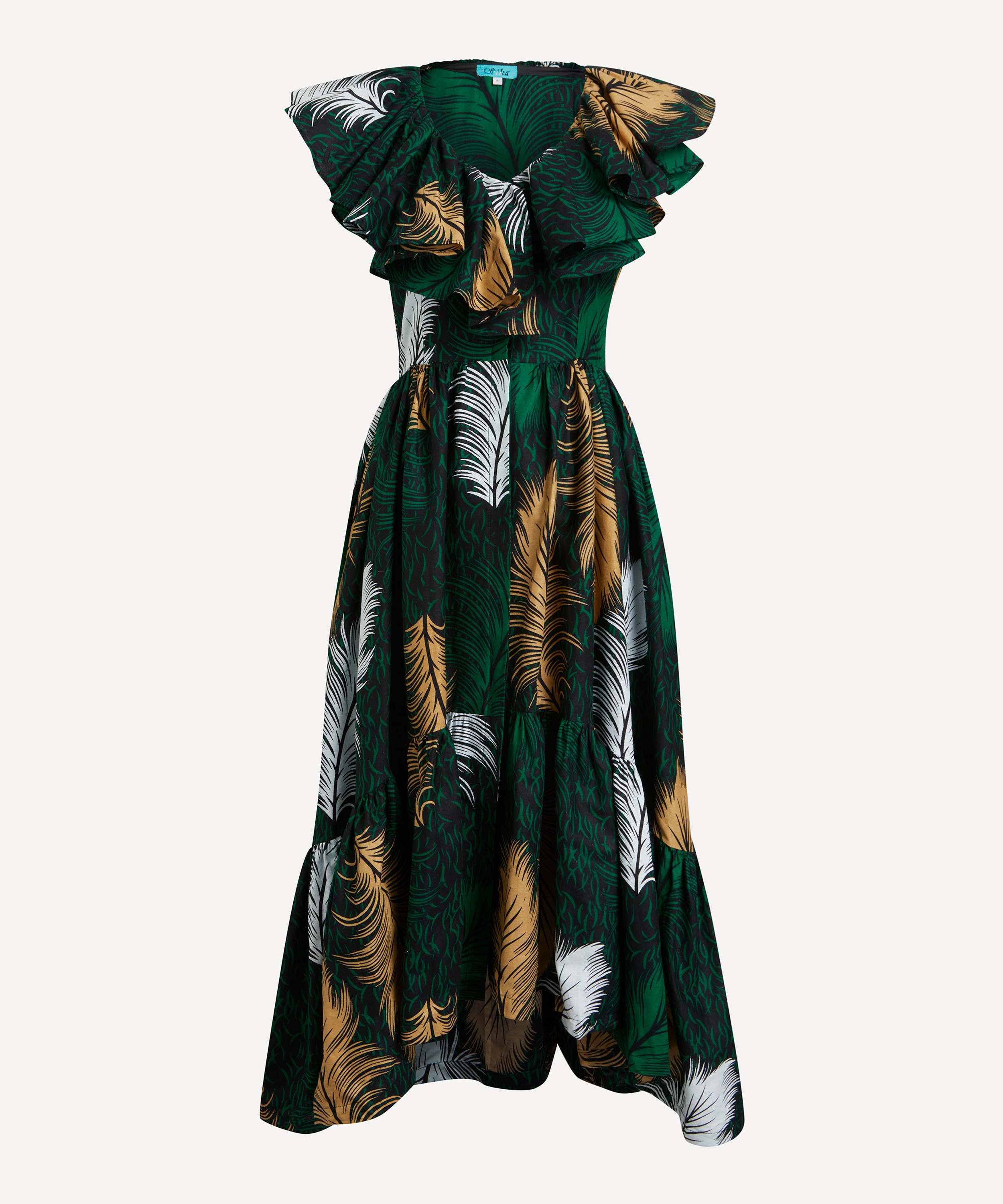 Sika - Kimberly Green Gold Leaf Dress