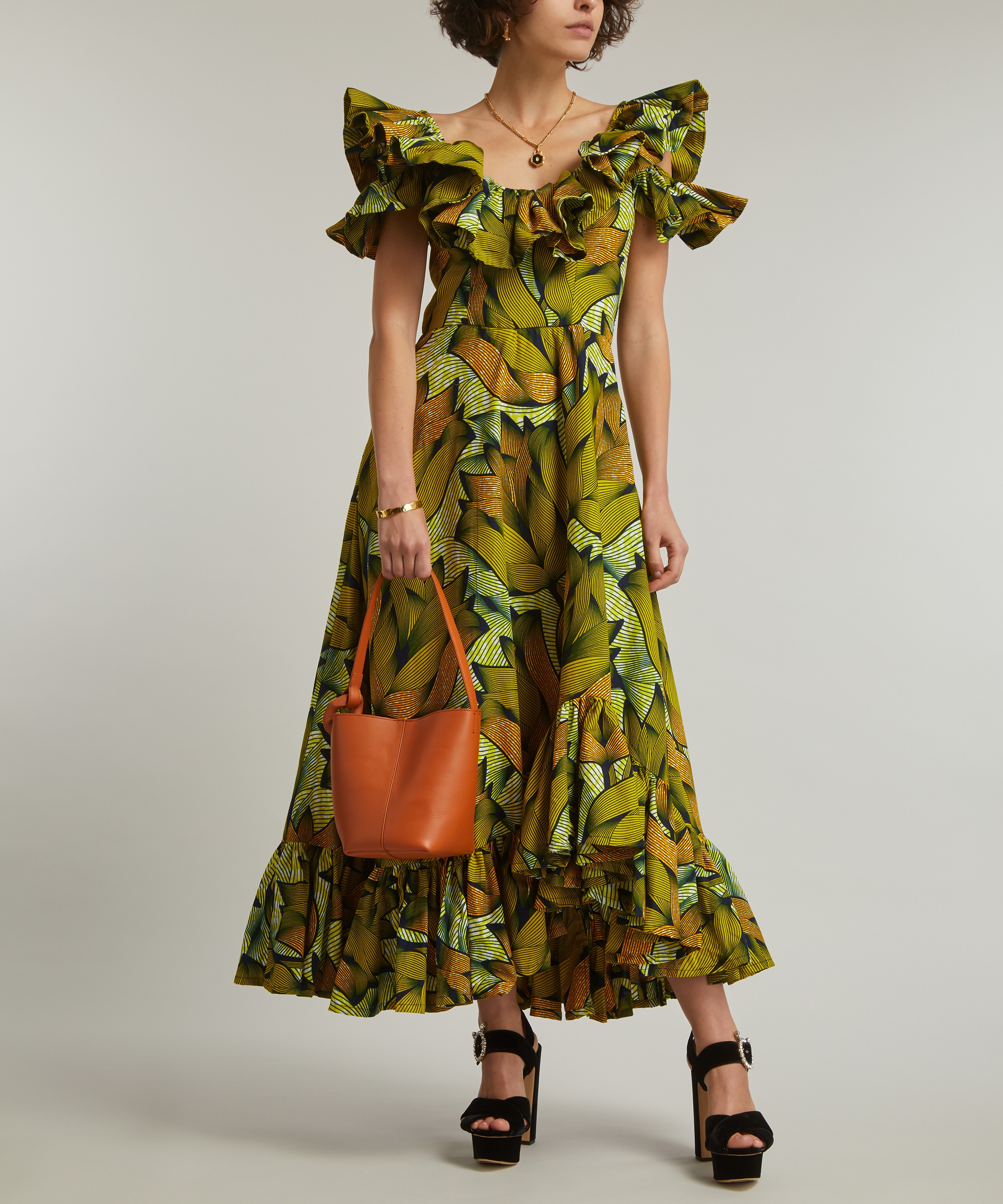 Sika - Robin Green Yellow Leaf Dress image number 1