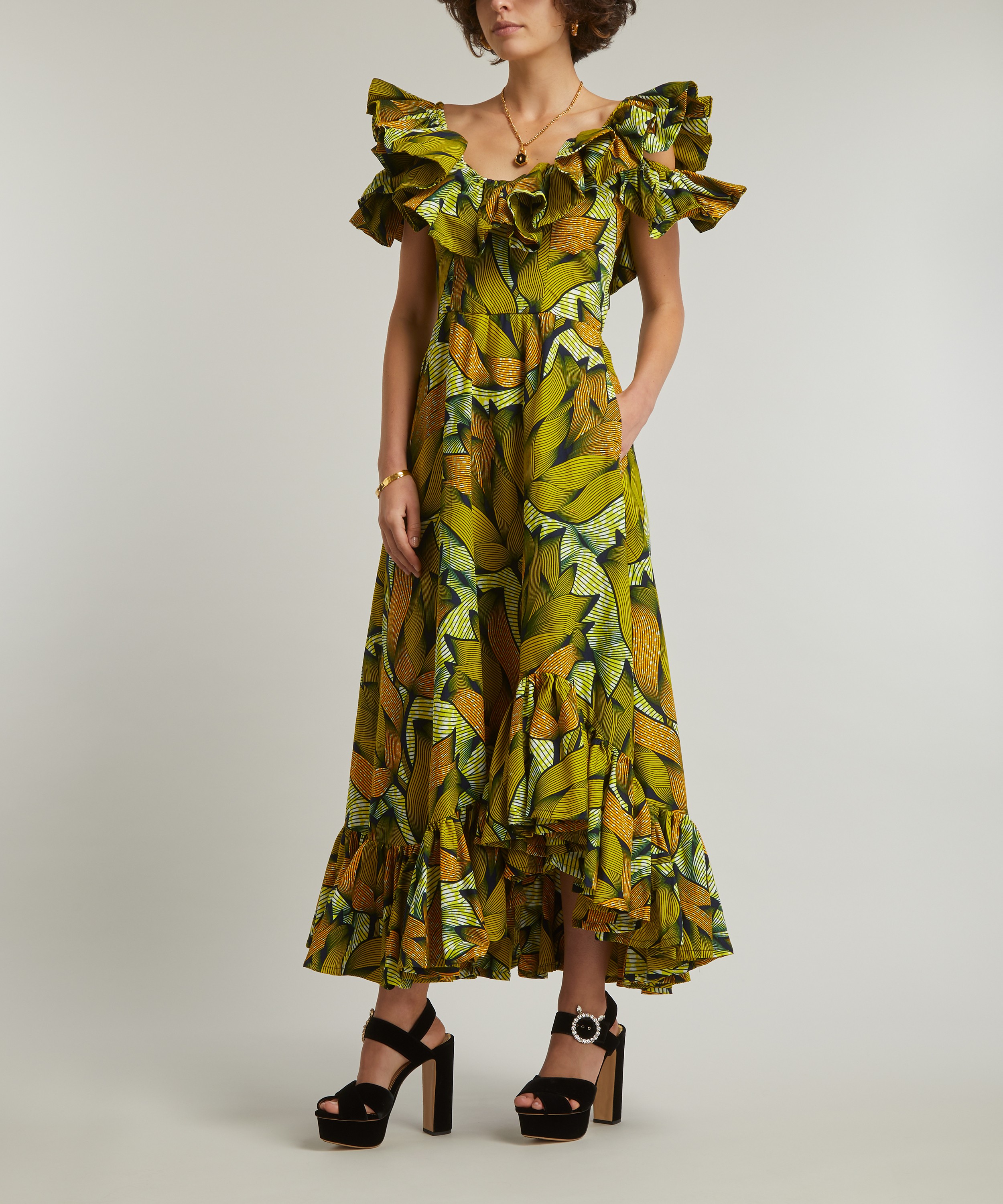 Sika - Robin Green Yellow Leaf Dress image number 2
