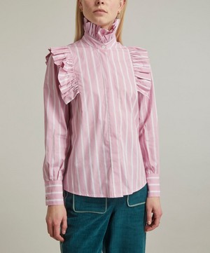 Maria de la Orden - Mizou Pink Stripe Shirt image number 2