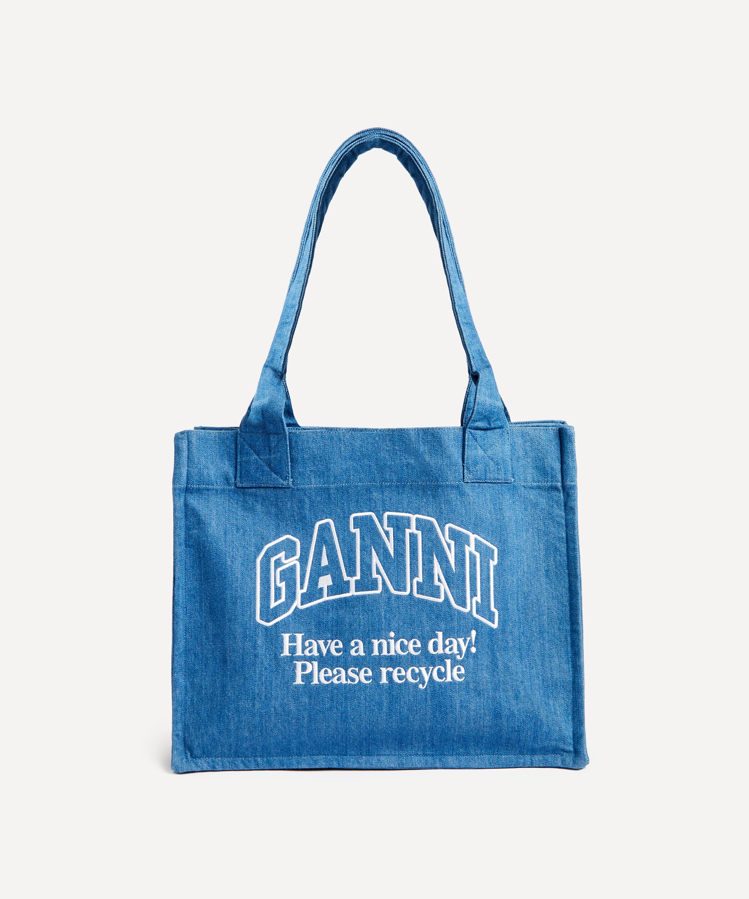 Ganni - Large Easy Shopper Denim Bag