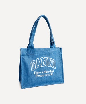 Ganni - Large Easy Shopper Denim Bag image number 2