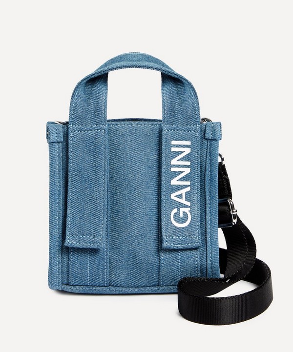 Ganni - Mini Tech Denim Tote Bag