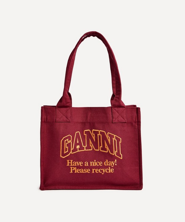 Ganni - Large Easy Shopper Cotton Bag image number null