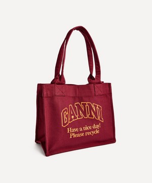 Ganni - Large Easy Shopper Cotton Bag image number 2