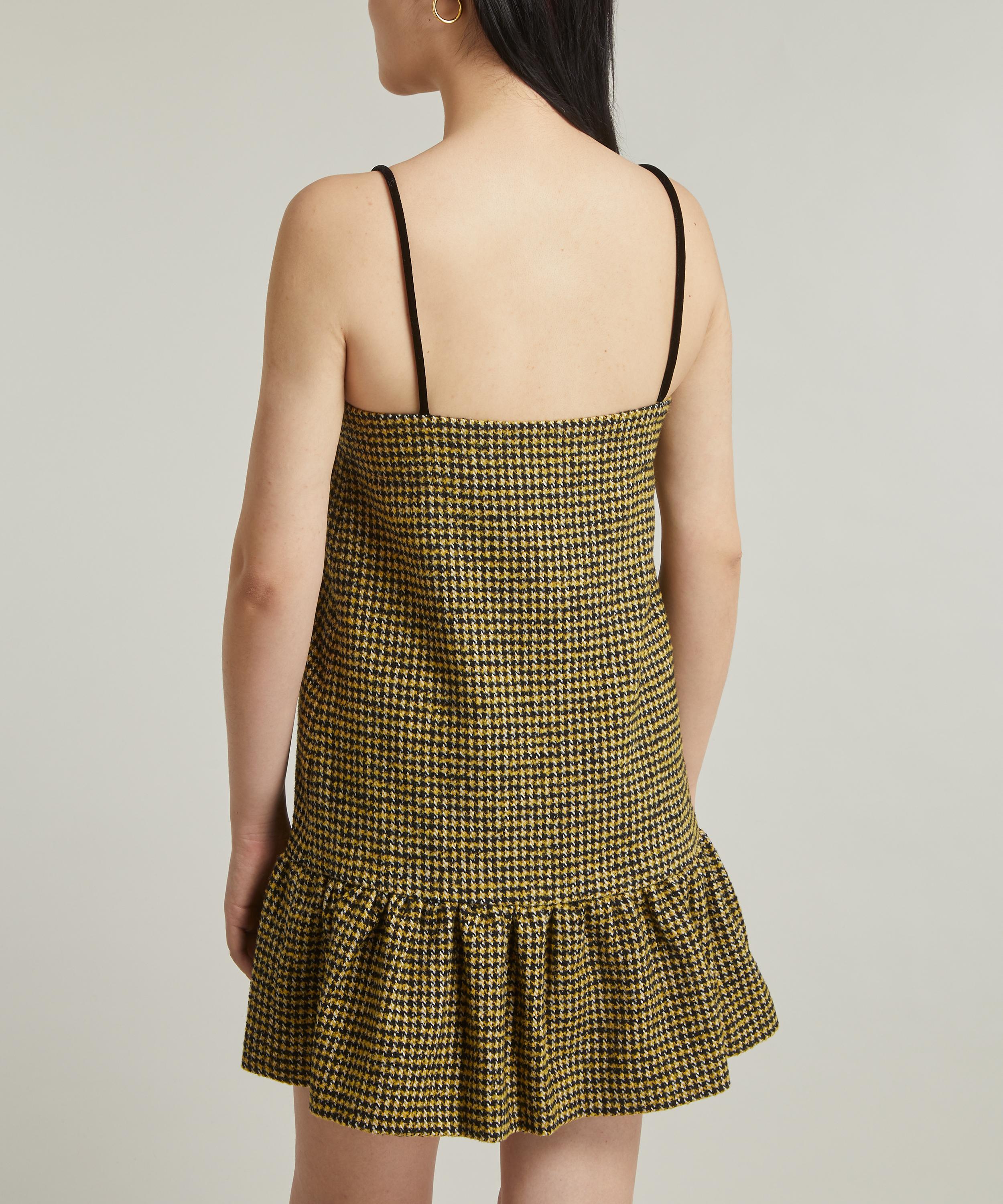 Ganni shop checkered dress