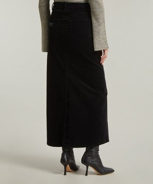 Ganni - Long Washed Corduroy Skirt image number 3