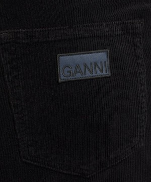 Ganni - Long Washed Corduroy Skirt image number 4