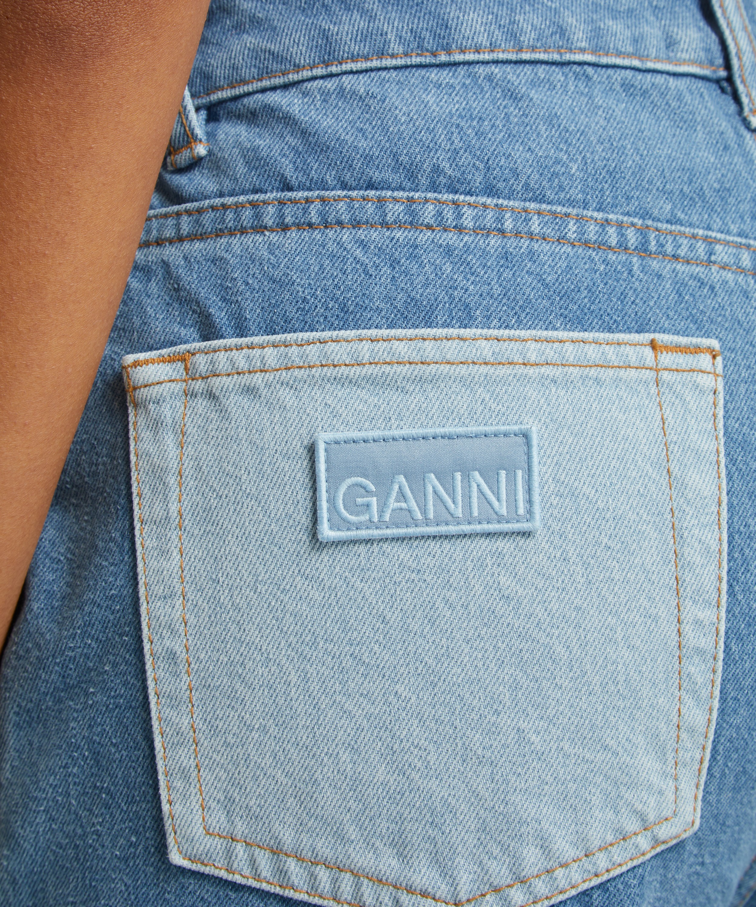 Ganni - Mixed Denim Angi Jeans image number 4