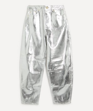 Ganni - Stary Silver Foil Jeans image number 0