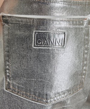 Ganni - Stary Silver Foil Jeans image number 4