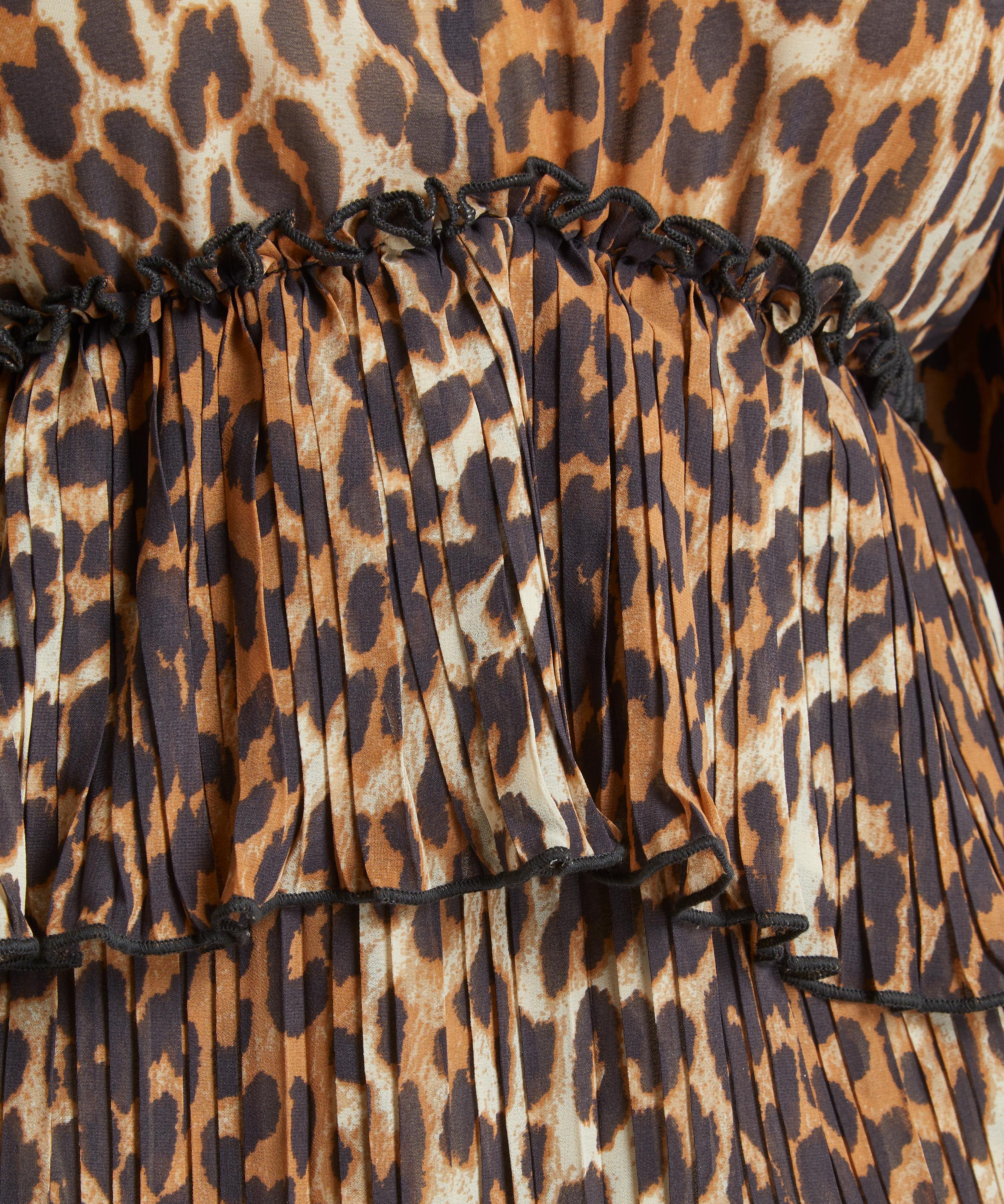 Ganni blouse online leopard