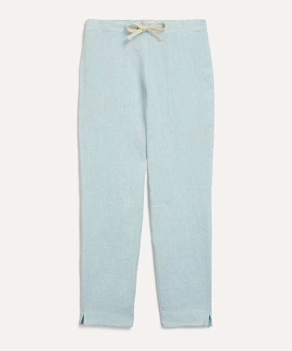 Marané - Sky Blue Elasticated Linen Trousers