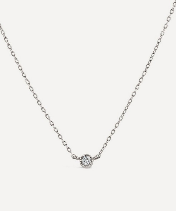 Dinny Hall - 9ct White Gold Created Diamond Jasmine Pendant Necklace image number null