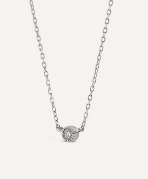 Dinny Hall - 9ct White Gold Created Diamond Jasmine Pendant Necklace image number 2