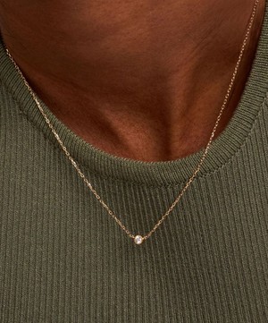 Dinny Hall - 9ct Gold Created Diamond Jasmine Pendant Necklace image number 1