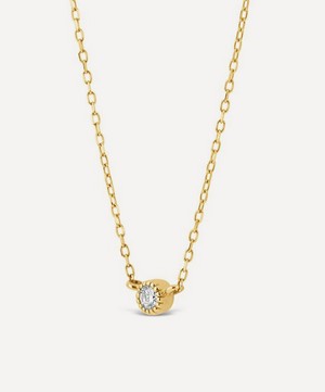 Dinny Hall - 9ct Gold Created Diamond Jasmine Pendant Necklace image number 2