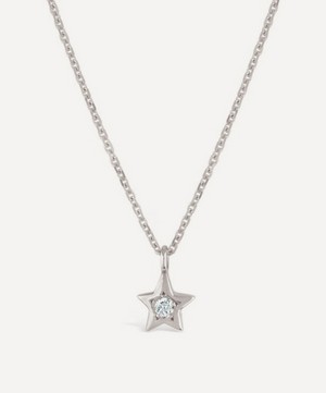 Dinny Hall - 9ct White Gold Bijou Star Diamond Pendant Necklace image number 0