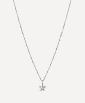 Dinny Hall - 9ct White Gold Bijou Star Diamond Pendant Necklace image number 2