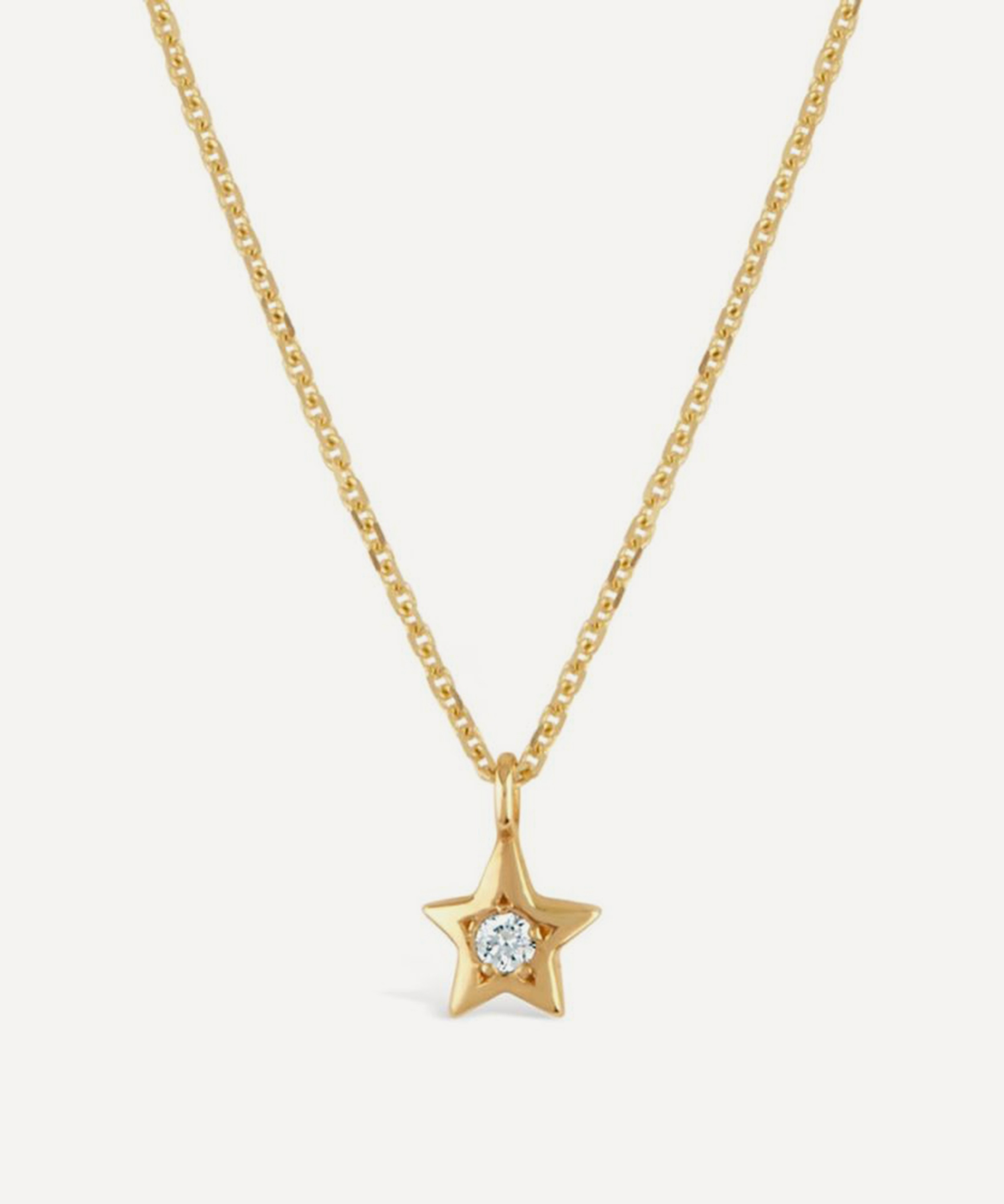 Dinny Hall - 9ct Gold Bijou Star Diamond Pendant Necklace image number 0