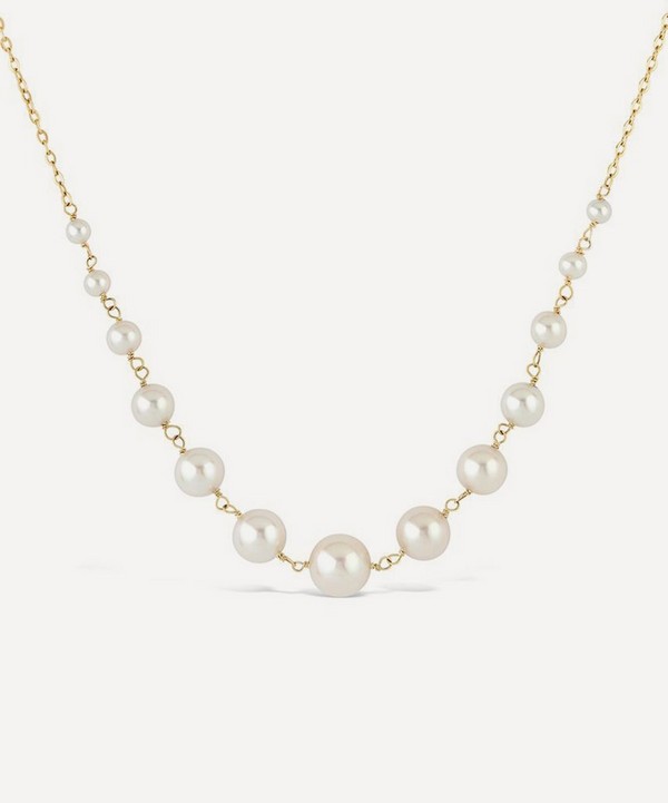 Dinny Hall - 9ct Gold Signature Freshwater Pearl Necklace image number null