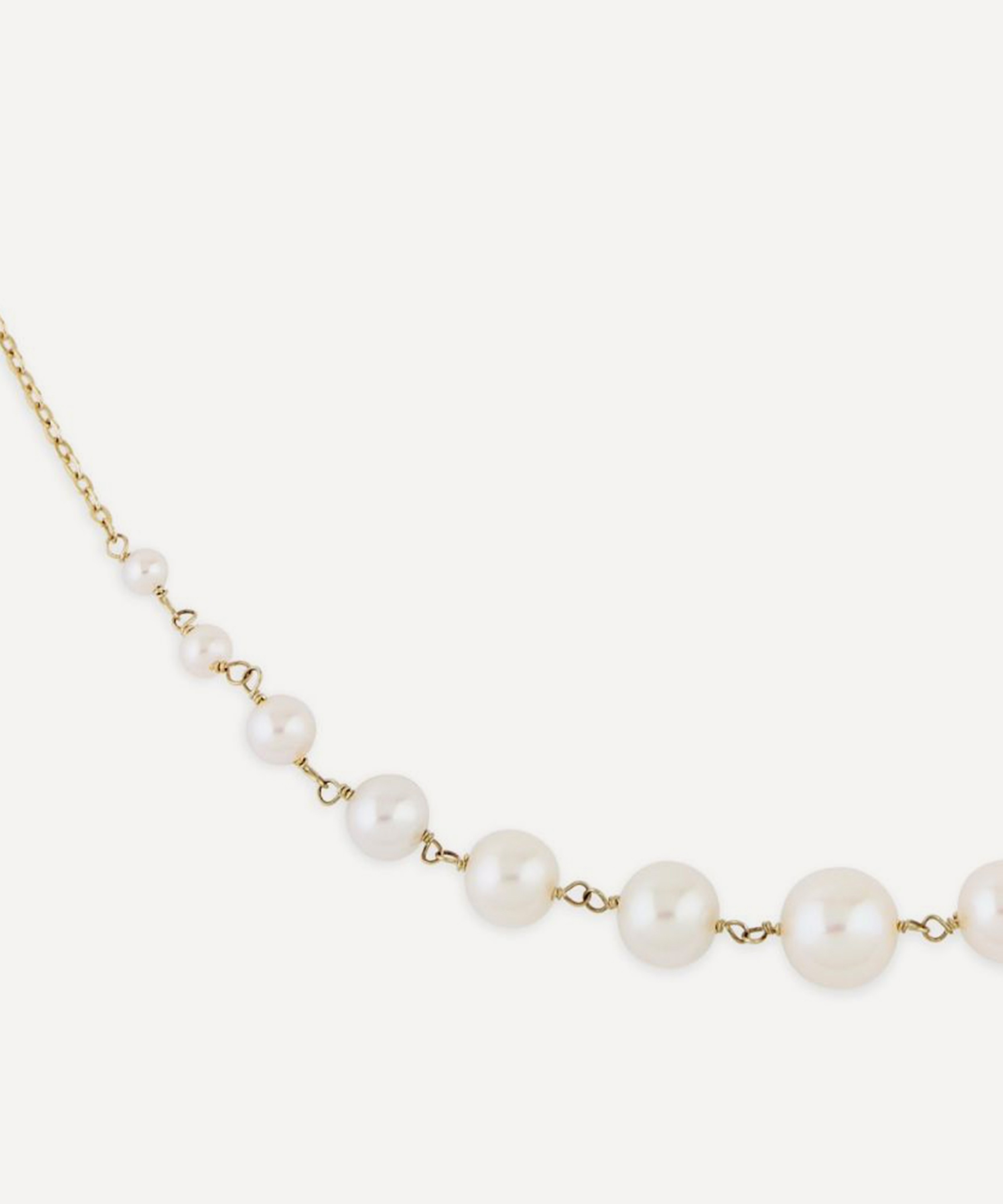 Dinny Hall - 9ct Gold Signature Freshwater Pearl Necklace image number 2