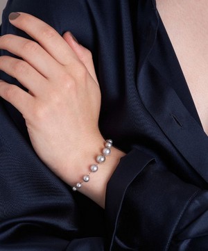 Dinny Hall - 9ct White Gold Signature Freshwater Pearl Bracelet image number 1