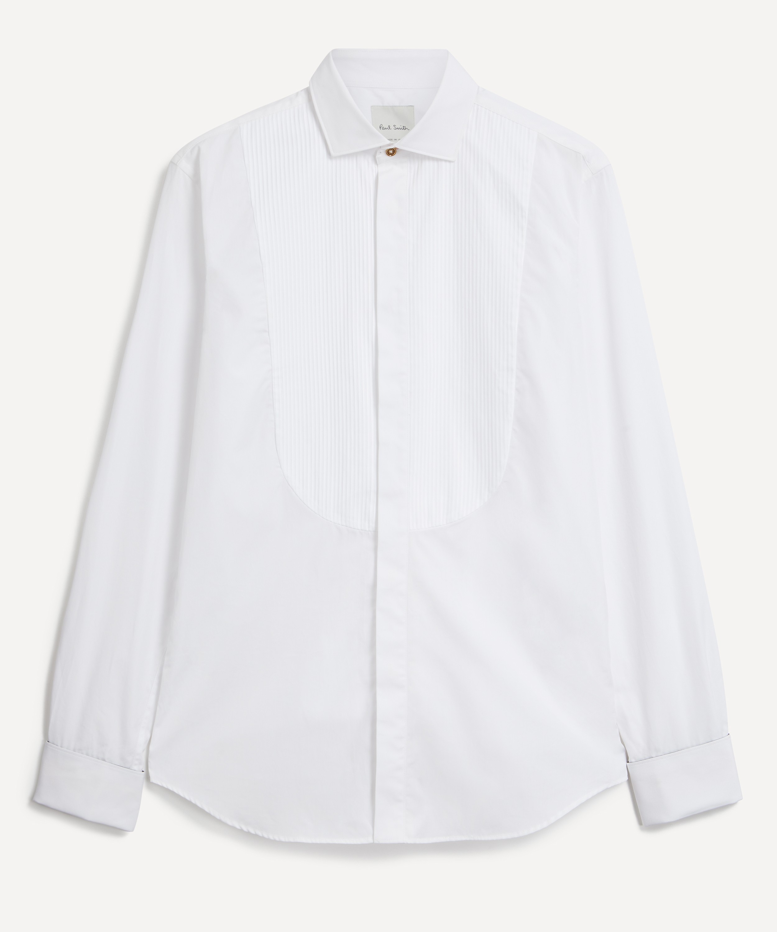 Paul Smith - Pleated-Bib Double-Cuff Evening Shirt  image number 0