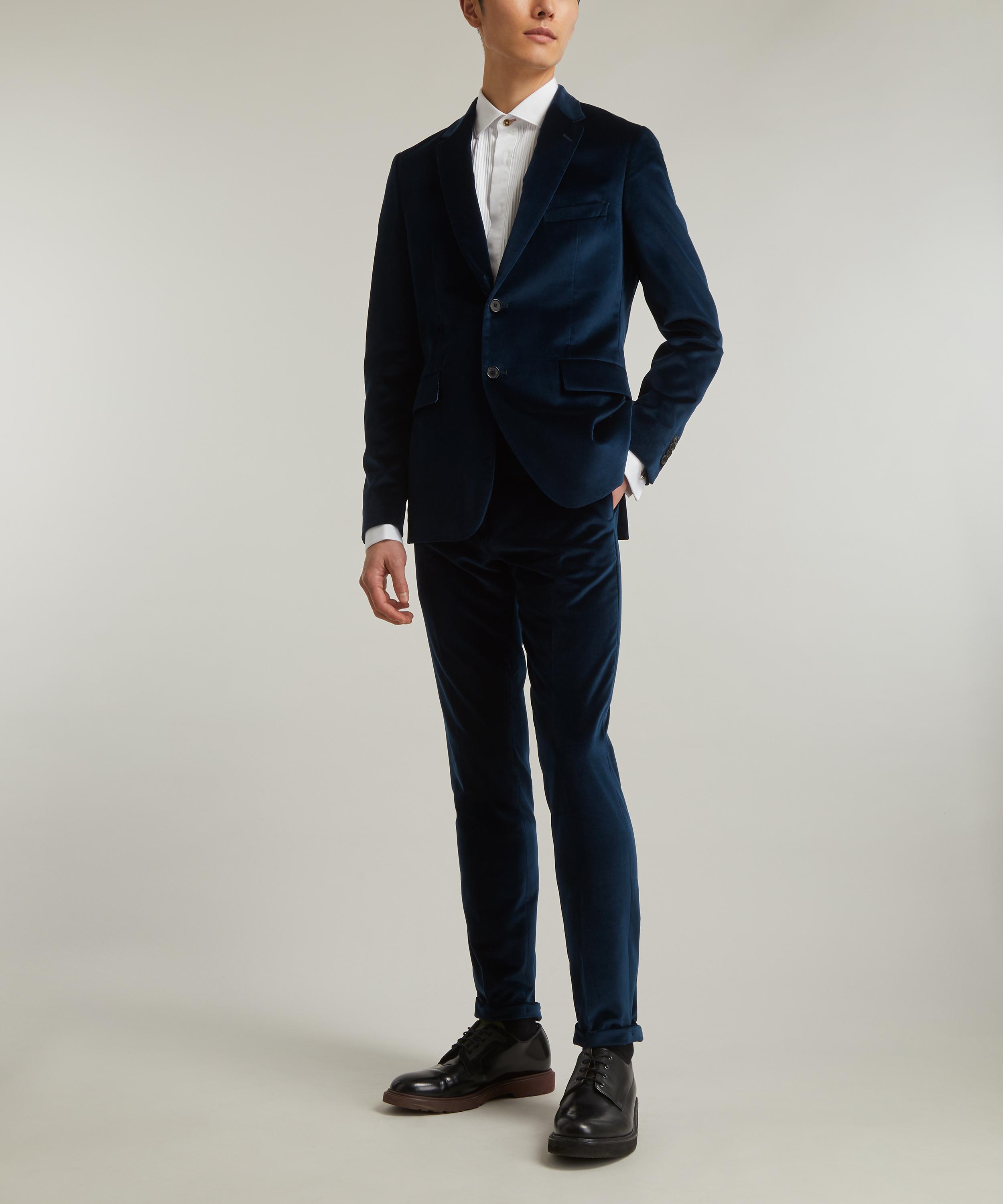 Paul Smith - Slim-Fit Velvet Trousers image number 1
