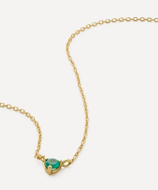 Satomi Kawakita - 18ct Gold Emerald Birthstone Necklace image number null